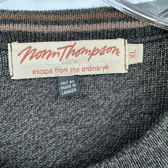 Norm Thompson Mens 3D Knit Sweater SIze‎ XL Wool Blend Grandpa Textured Cozy - Picture 3 of 10